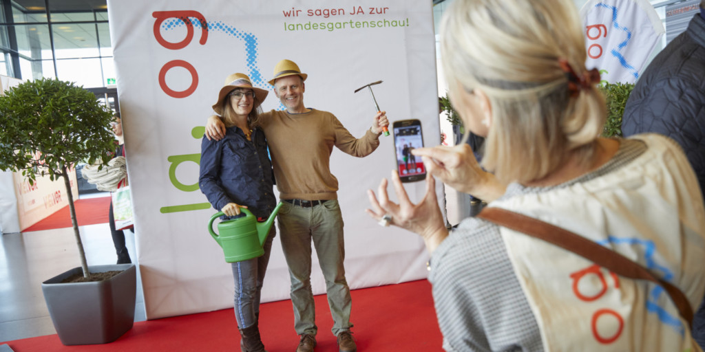 Fotoaktion zur Landesgartenschaubewerbung Offenburgs
