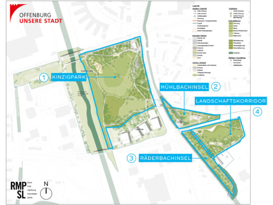 Vier neue Parkanlagen für Offenburg
