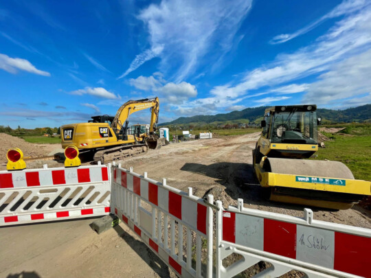 Die Vorbereitungen für das Areal Sportpark Süd.